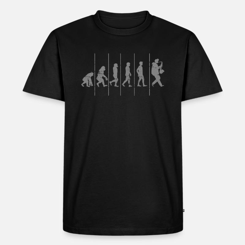 Evolution du saxophone - T-shirt Premium bio Homme - noir