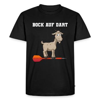 Bock auf Dart Dartpfeil Dartscheibe Dartspieler - Männer Premium Bio T-Shirt - Schwarz - Vorne - Nico (187cm)