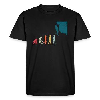 Climbing Evolution Sport - Men's Premium Organic T-Shirt - black - Front - Nico (187cm)