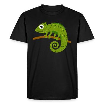 Caméléon - T-shirt Premium bio Homme - noir - Devant - Nico (187cm)