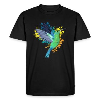 Oiseaux animaux - T-shirt Premium bio Homme - noir - Devant - Nico (187cm)