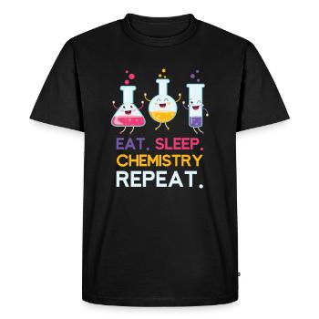 Chemistry chemicals - Men's Premium Organic T-Shirt - black - Front - Nico (187cm)