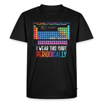 Scientifique en chimie - T-shirt Premium bio Homme - noir - Devant - Nico (187cm)