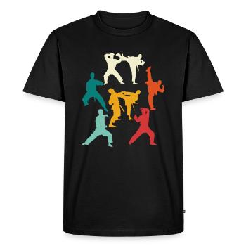 Karate Japan - Men's Premium Organic T-Shirt - black - Front - Nico (187cm)