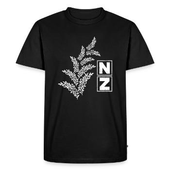 New Zealand Australia - Men's Premium Organic T-Shirt - black - Front - Nico (187cm)