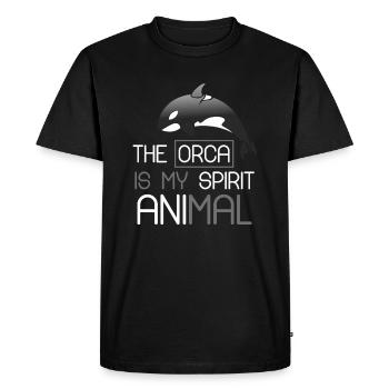 Orca - T-shirt Premium bio Homme - noir - Devant - Nico (187cm)
