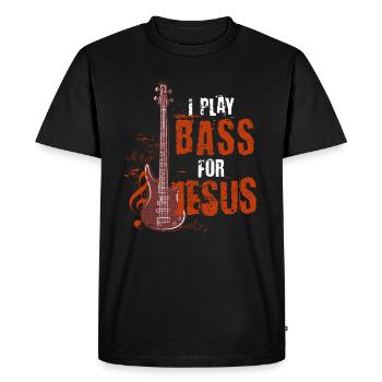 Bass guitar - Men's Premium Organic T-Shirt - black - Front - Nico (187cm)