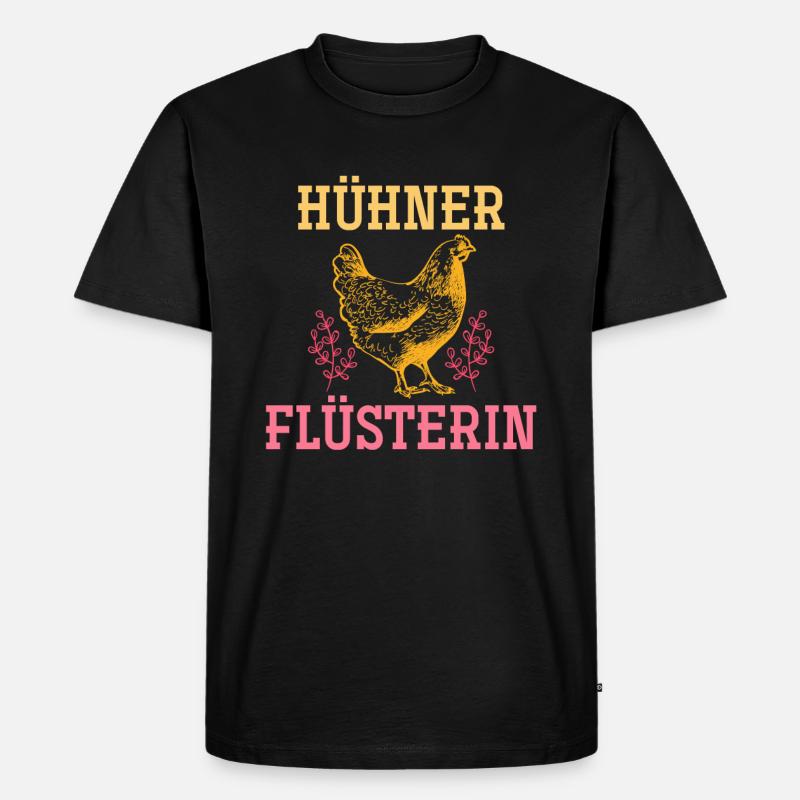 Huhn - Männer Premium Bio T-Shirt - Schwarz
