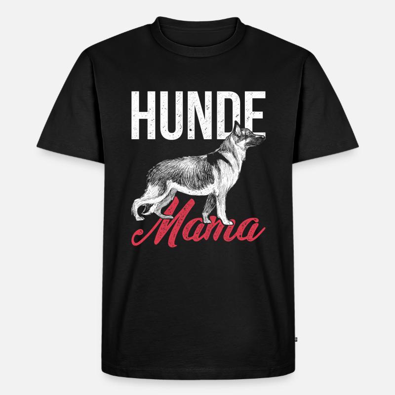 Deutsche Schäferhund - Männer Premium Bio T-Shirt - Schwarz