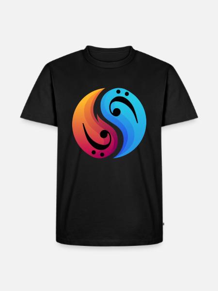 Basgitaar bassist - Mannen Premium Bio T-shirt - zwart