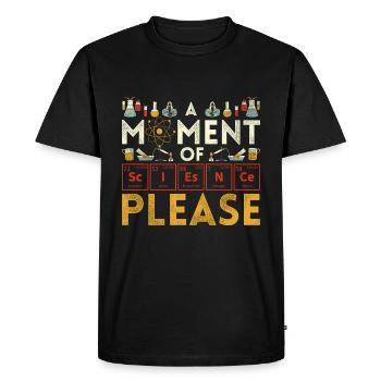 Physique nerd - T-shirt Premium bio Homme - noir - Devant - Nico (187cm)