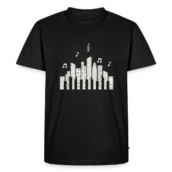 Musique pour piano Musique classique - T-shirt Premium bio Homme - noir - Devant - Nico (187cm)