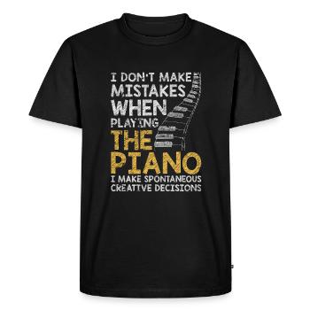 piano - T-shirt Premium bio Homme - noir - Devant - Nico (187cm)