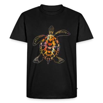 Turtle animals - Men's Premium Organic T-Shirt - black - Front - Nico (187cm)
