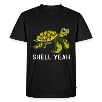 Tortue protection de l'environnement animal - T-shirt Premium bio Homme - noir - Devant - Nico (187cm)