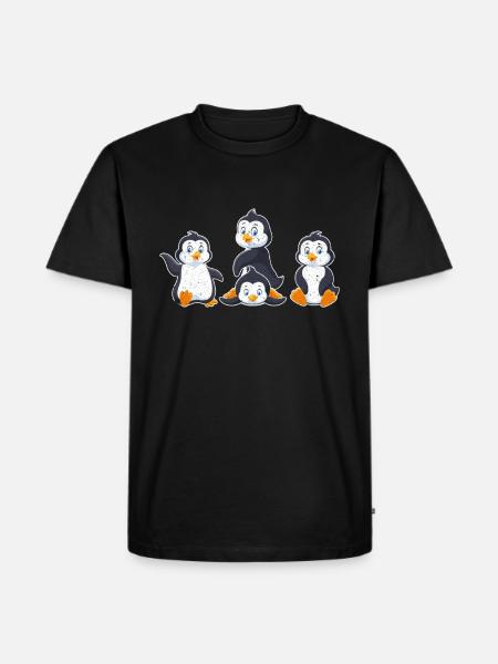 Penguin Antarctica - Men's Premium Organic T-Shirt - black