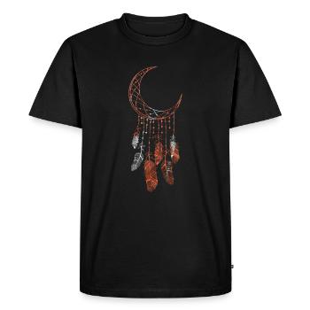Capteur de rêves ésotérisme endormi - T-shirt Premium bio Homme - noir - Devant - Nico (187cm)