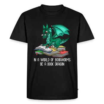Cerf-volant - T-shirt Premium bio Homme - noir - Devant - Nico (187cm)