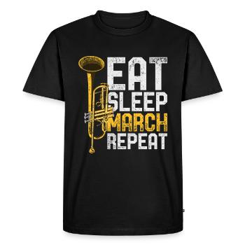 Trompette - T-shirt Premium bio Homme - noir - Devant - Nico (187cm)