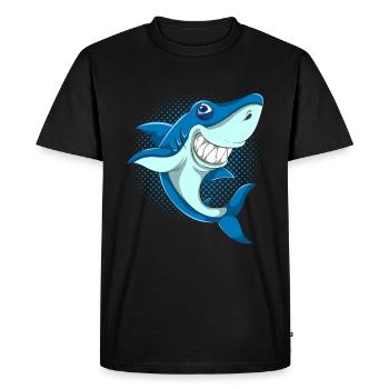 Animaux de monstre marin requin - T-shirt Premium bio Homme - noir - Devant - Nico (187cm)