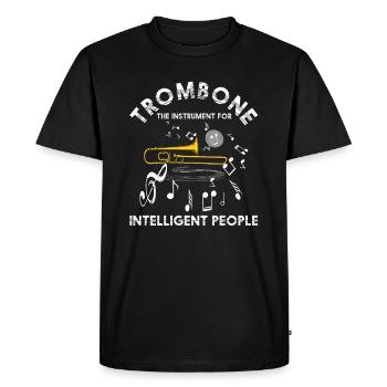 Trombone Orchestra - Men's Premium Organic T-Shirt - black - Front - Nico (187cm)