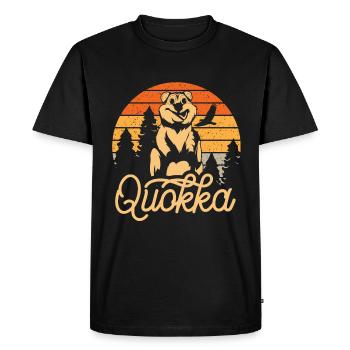 Quokka - T-shirt Premium bio Homme - noir - Devant - Nico (187cm)