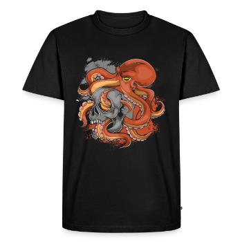Poulpe poulpe poulpe - T-shirt Premium bio Homme - noir - Devant - Nico (187cm)