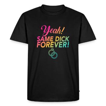 JGA Youngsters Farewell Same Dick Forever - Men's Premium Organic T-Shirt - black - Front - Nico (187cm)