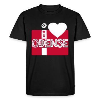 Odense - T-shirt Premium bio Homme - noir - Devant - Nico (187cm)