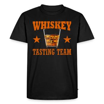 Équipe de dégustation de whisky Vintage Funny Drinking - T-shirt Premium bio Homme - noir - Devant - Nico (187cm)