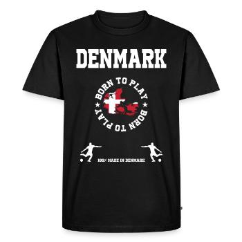 Denmark - Men's Premium Organic T-Shirt - black - Front - Nico (187cm)