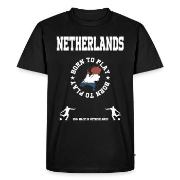 Hollande - T-shirt Premium bio Homme - noir - Devant - Nico (187cm)