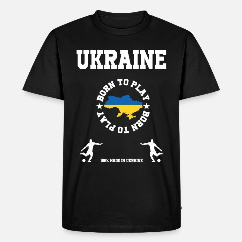 Ukraine - Männer Premium Bio T-Shirt - Schwarz