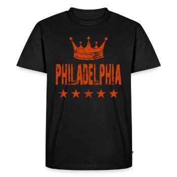 Étoiles de la couronne de Philadelphie - T-shirt Premium bio Homme - noir - Devant - Nico (187cm)