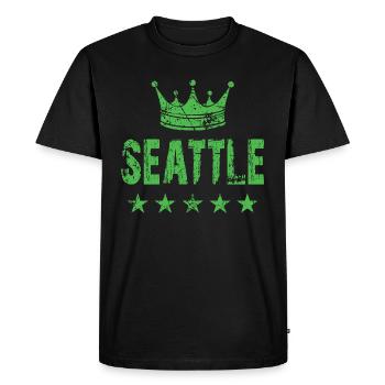 Étoiles de la couronne de Seattle - T-shirt Premium bio Homme - noir - Devant - Nico (187cm)