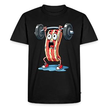 Funny Side Lifting Weights - T-shirt Premium bio Homme - noir - Devant - Nico (187cm)