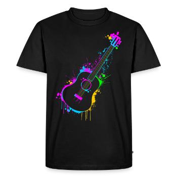 Guitare - T-shirt Premium bio Homme - noir - Devant - Nico (187cm)