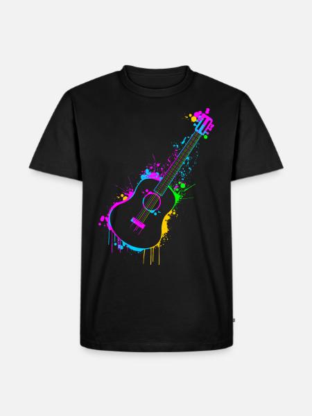 Guitar - Men's Premium Organic T-Shirt - black