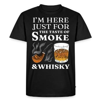 Whisky - T-shirt Premium bio Homme - noir - Devant - Nico (187cm)