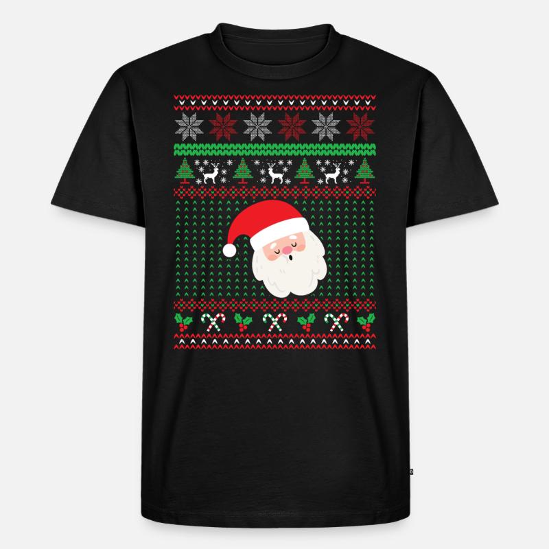 Weihnachtsmann, Weihnachtsgeschenk - Männer Premium Bio T-Shirt - Schwarz