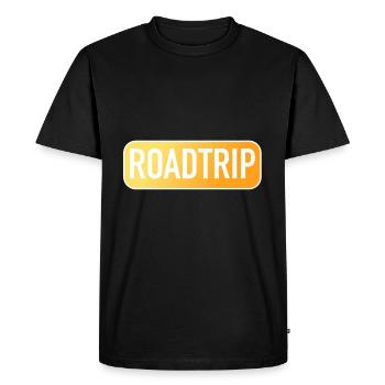Road trip - Men's Premium Organic T-Shirt - black - Front - Nico (187cm)