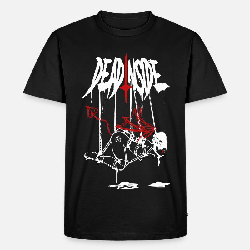 Abstrakter Feuerblitz - Männer Premium Bio T-Shirt - Schwarz
