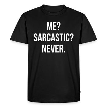 Citation sarcastique - T-shirt Premium bio Homme - noir - Devant - Nico (187cm)