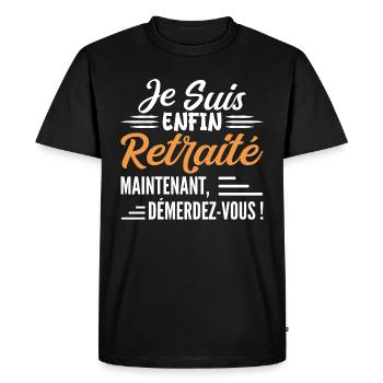 I'm Soon to Retire - Gift for Future Retirees - Men's Premium Organic T-Shirt - black - Front - Nico (187cm)