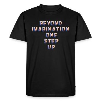 Votre imagination est votre pouvoir - T-shirt Premium bio Homme - noir - Devant - Nico (187cm)