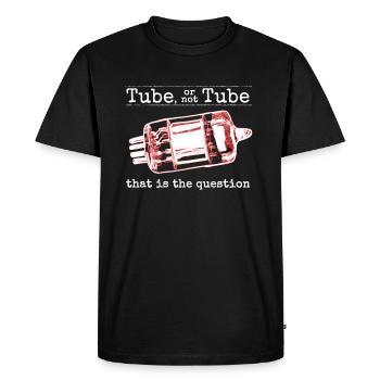 Tube ou pas Tube - rouge - T-shirt Premium bio Homme - noir - Devant - Nico (187cm)