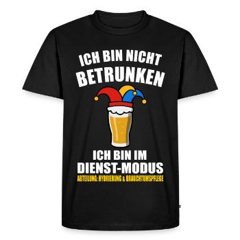 Je ne suis pas ivre - Carnaval - T-shirt Premium bio Homme - noir - Devant - Nico (187cm)