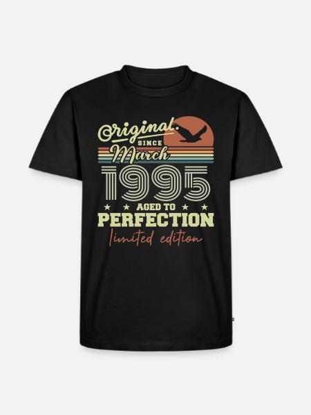 Anniversaire Mars 1995 - T-shirt Premium bio Homme - noir