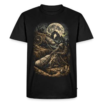 Cemetery Goth Humor - Men's Premium Organic T-Shirt - black - Front - Nico (187cm)