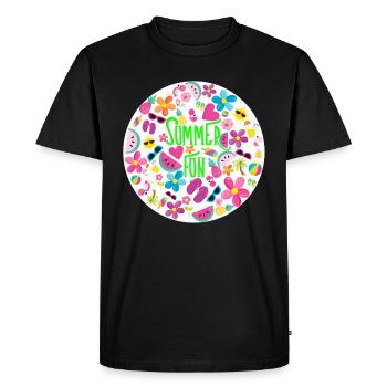 Summer Fun - T-shirt Premium bio Homme - noir - Devant - Nico (187cm)